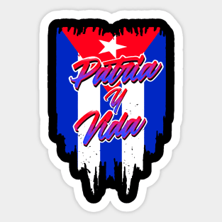 Patria Y Vida Cuban Pray Cuban Revolution Sticker